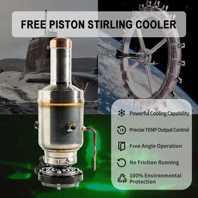 ALL Climate Type Stirling Cooling System Free Piston Stirling Cooler Minus 130 Degree