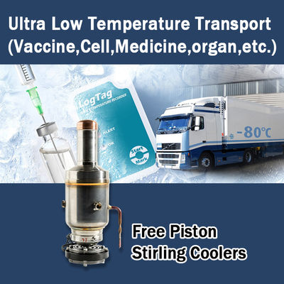 80w Stirling Cooling Free Piston Cooler -130C Supper Cooling for Cooling Applications