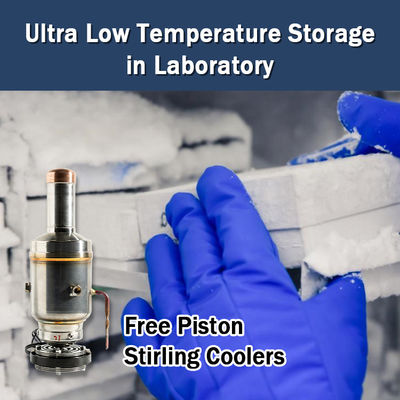 80w Stirling Cooling Free Piston Cooler -130C Supper Cooling for Cooling Applications